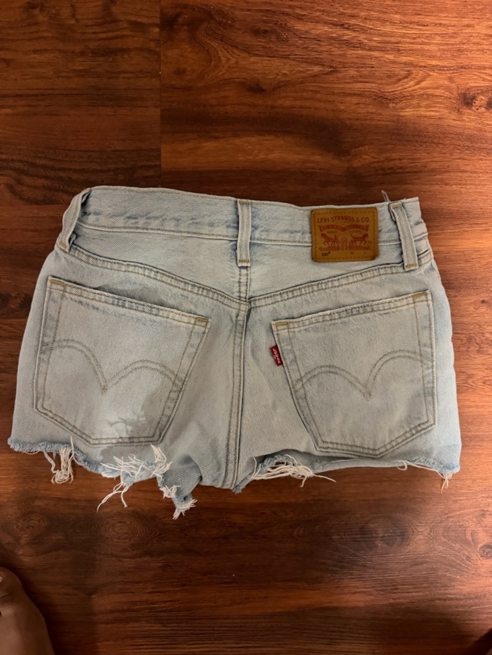 Levi's Women's Light Wash Denim Cutoff Shorts